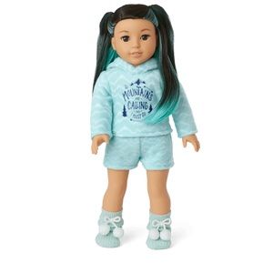 Corinne powder blue American girl pajamas (doll size)